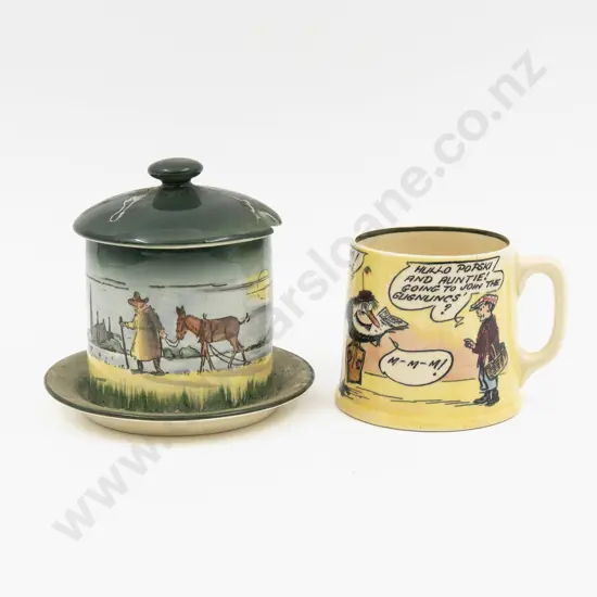 Royal Doulton The Wiltshire Moonrakers Series Preserve Pot & Daily Mirror Seriesware