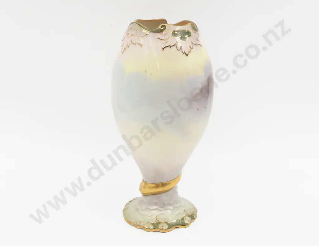 Crown Devon Hand Painted Crane Vase Signed A Marsh 28cm H Image 1++