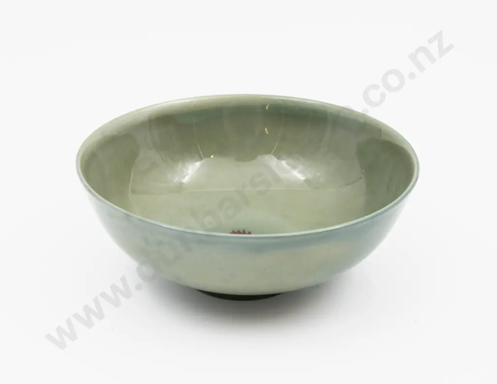 Royal Doulton Titanian Ware Painted with Cockerels Signed H Allen Dish 13.5cm Dia Image 1++