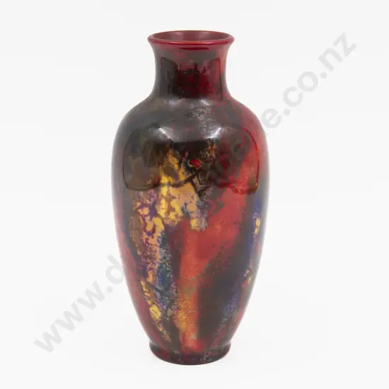 Royal Doulton Flambe Vase 19cm H
