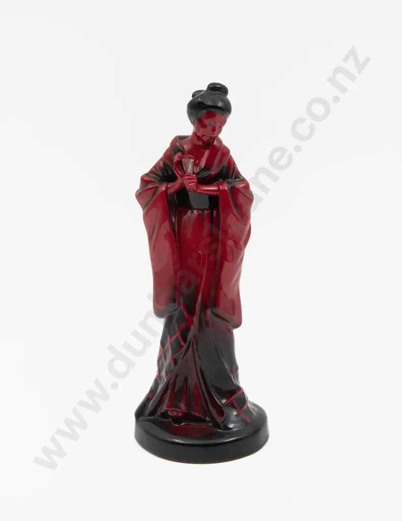 Royal Doulton Flambe Geisha Figure HN 3229 Collector's Club Exclusive 24cm H Image 1++