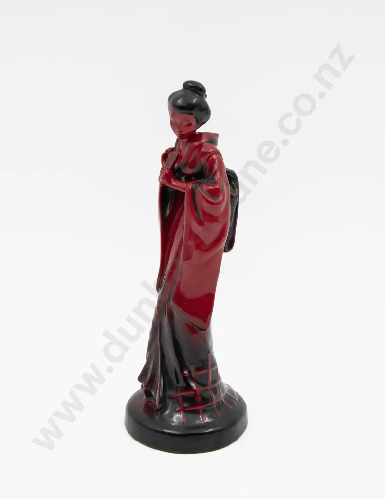 Royal Doulton Flambe Geisha Figure HN 3229 Collector's Club Exclusive 24cm H Image 1++