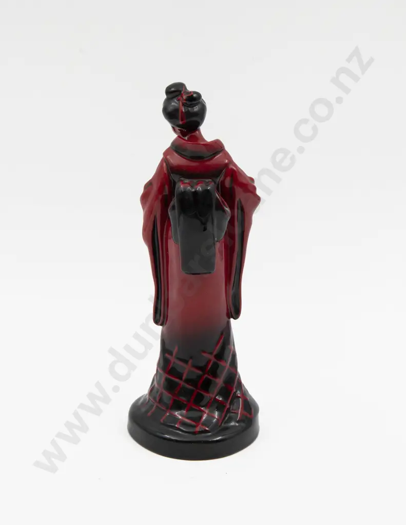 Royal Doulton Flambe Geisha Figure HN 3229 Collector's Club Exclusive 24cm H Image 1++