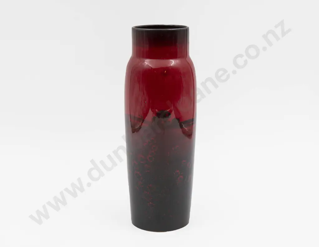 Royal Doulton Flambe Continuous Cottage Landscape Vase 25.5cm H Image 1++