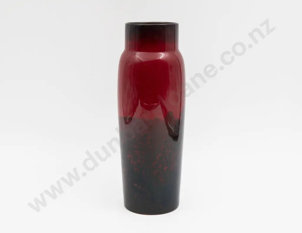 Royal Doulton Flambe Continuous Cottage Landscape Vase 26cm H Image 1++