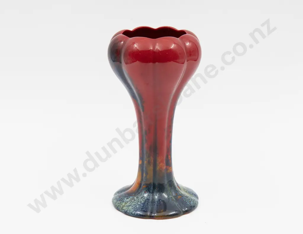 Royal Doulton Flambe Signed Noke Sung Tulip Vase 18.5cm H Image 1++