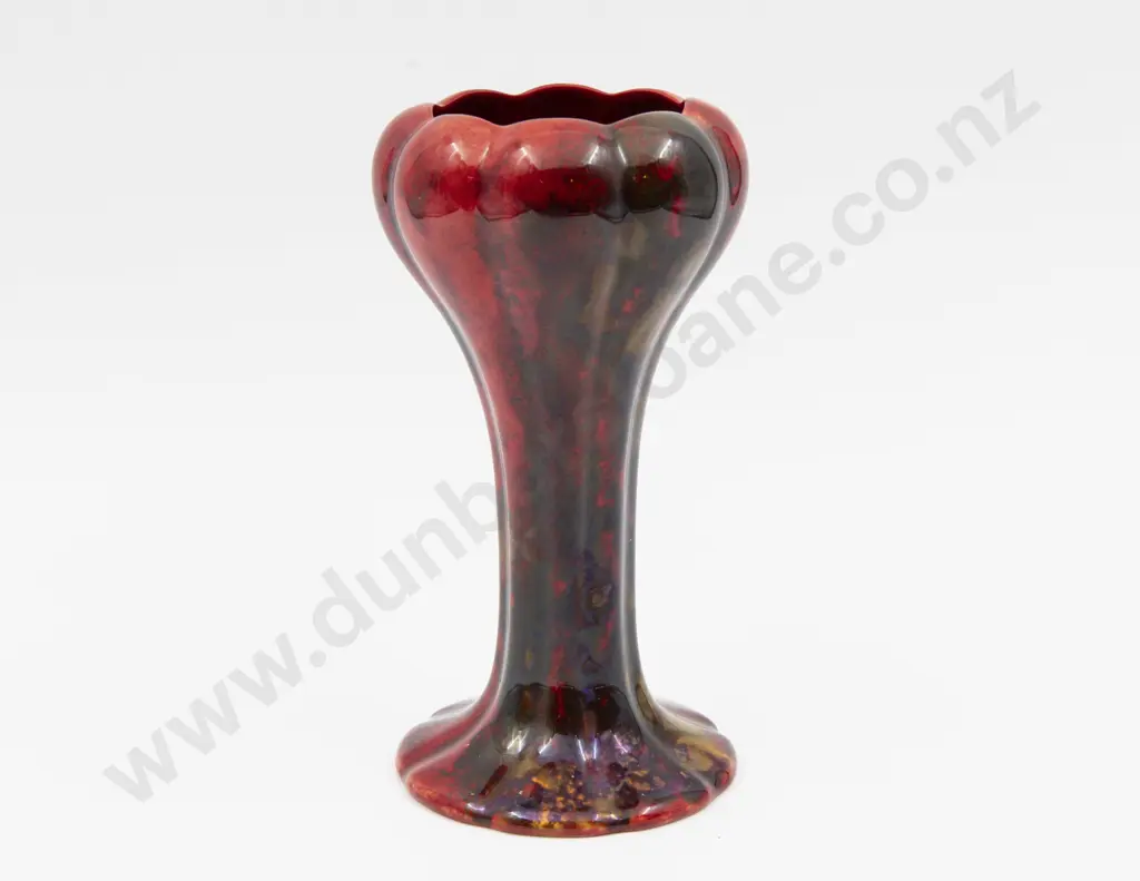 Royal Doulton Flambe Tulip Vase 18.5cm H Image 1++