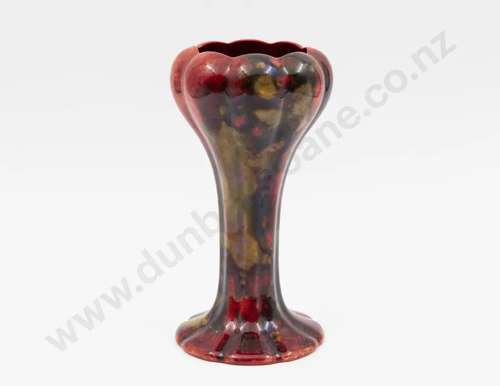 Royal Doulton Flambe Tulip Vase 18.5cm H Image 1++