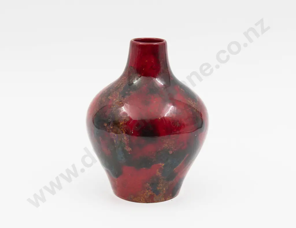 Royal Doulton Flambe Bottle Vase 15.5cm H Image 1++