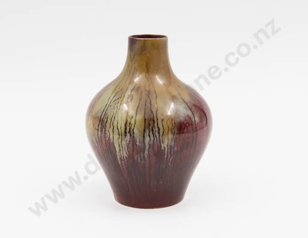 Royal Doulton Flambe Bottle Vase 15.5cm H Image 1++