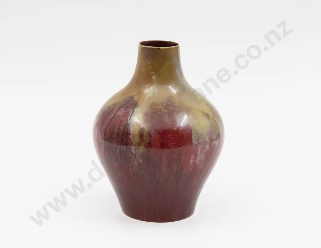 Royal Doulton Flambe Bottle Vase 15.5cm H Image 1++