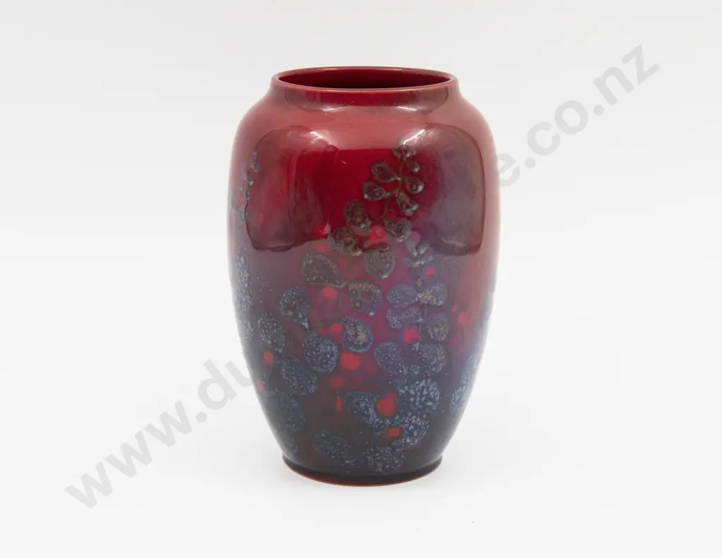 Royal Doulton Flambe Signed Noke Sung Vase 16.5cm H Image 1++