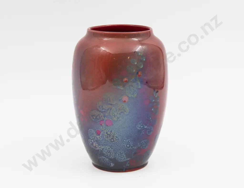 Royal Doulton Flambe Signed Noke Sung Vase 16.5cm H Image 1++