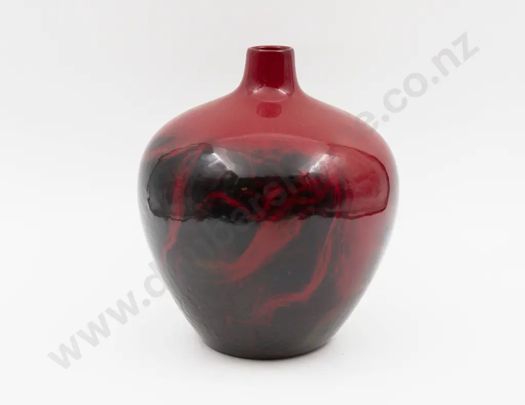 Royal Doulton Flambe Veined Specimen Vase 26cm H Image 1++