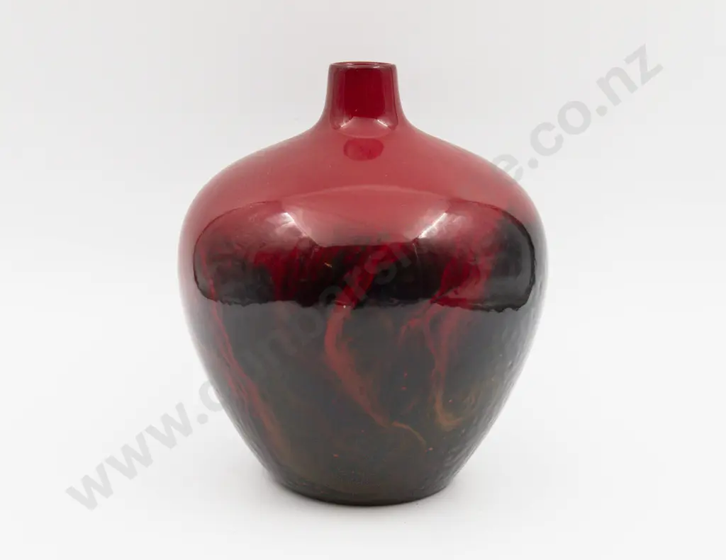 Royal Doulton Flambe Veined Specimen Vase 26cm H Image 1++