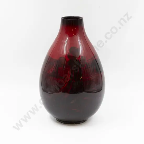 Royal Doulton Flambe Continuous Gleaner's Pattern Mantel Vase 37cm H