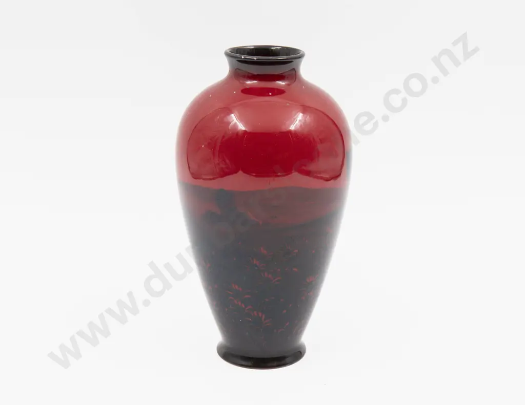 Royal Doulton Flambe Continuous Farm Plow Pattern Vase 21.5cm H Image 1++