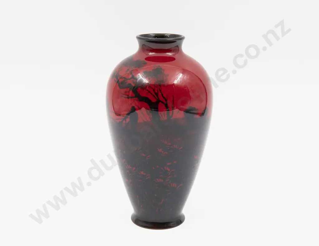 Royal Doulton Flambe Continuous Farm Plow Pattern Vase 21.5cm H Image 1++