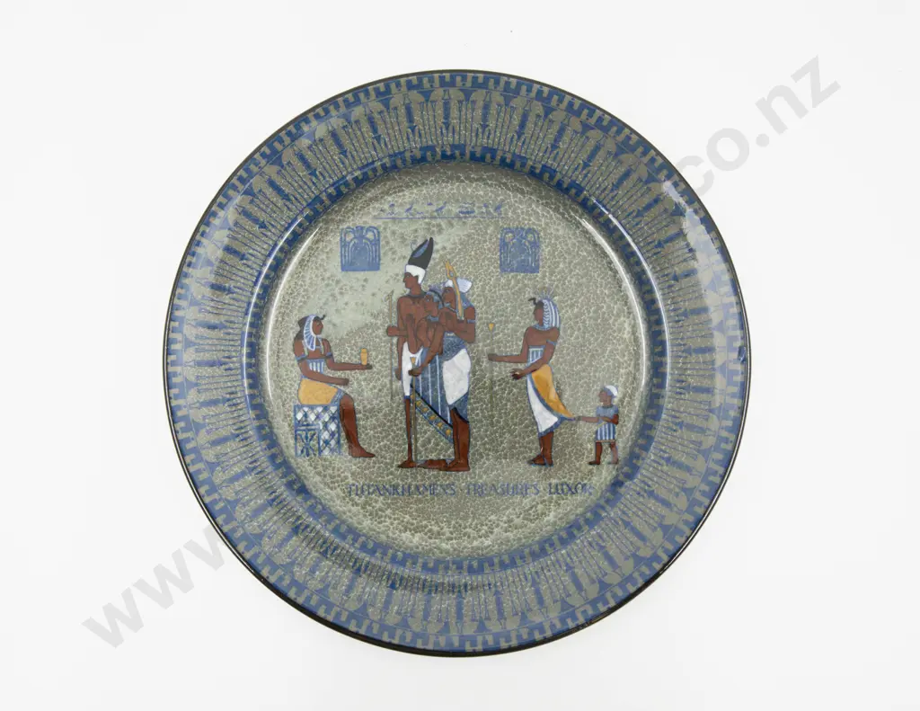 Royal Doulton Titanian Tutankhamun Head Rack Plate 26cm Dia Image 1++