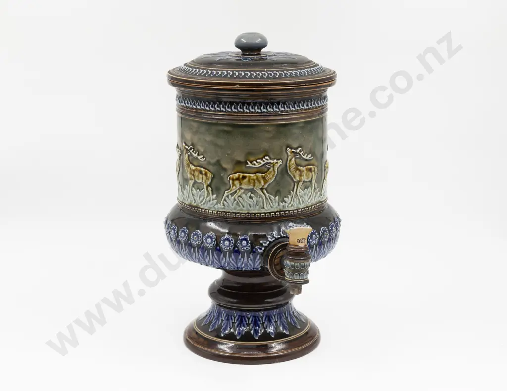 Dated 1884 Doulton Lambeth Water Filter with Original Tap 36cm H Image 1++