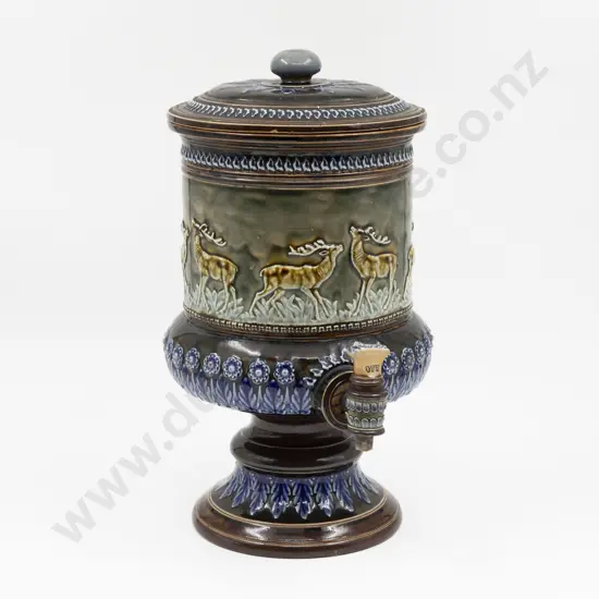 Dated 1884 Doulton Lambeth Water Filter with Original Tap 36cm H