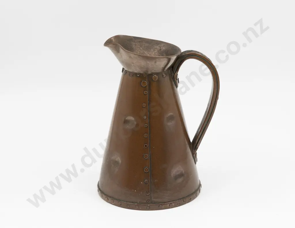 Doulton Silicon Stoneware Jug with Rivetted Design 22cm H Image 1++