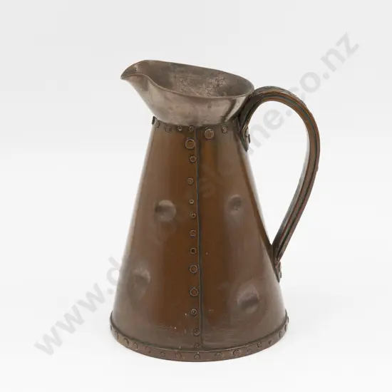 Doulton Silicon Stoneware Jug with Rivetted Design 22cm H