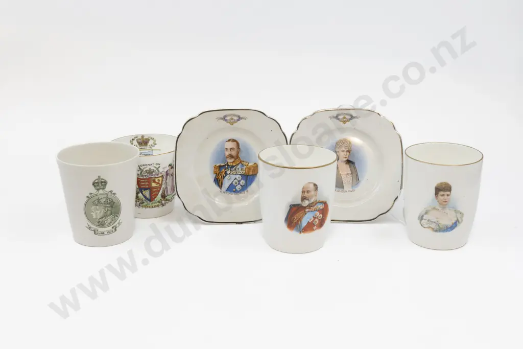 Royal Doulton Shelley & Empire Ware Royal Commemorative China (6 Pces) Image 1++