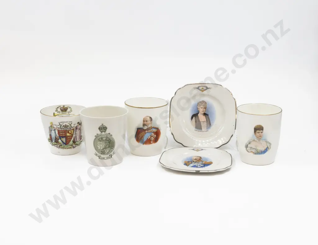 Royal Doulton Shelley & Empire Ware Royal Commemorative China (6 Pces) Image 1++