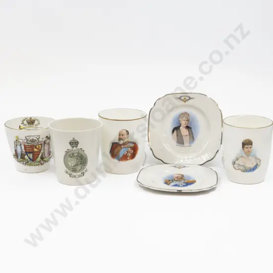 Royal Doulton Shelley & Empire Ware Royal Commemorative China (6 Pces)
