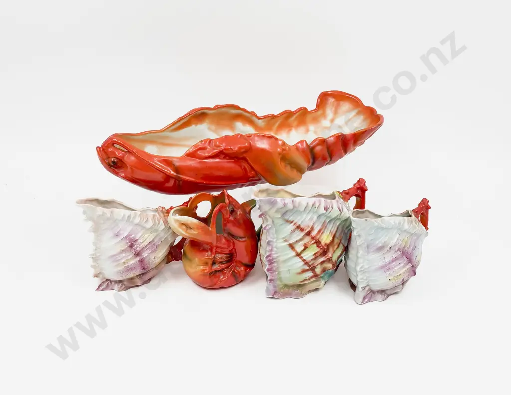 Royal Beyreuth Lobster & Shell Molded Ware (5 Pces) Image 1++