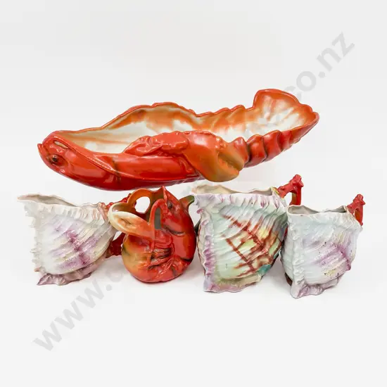 Royal Beyreuth Lobster & Shell Molded Ware (5 Pces)