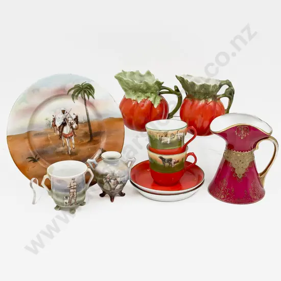 Royal Beyreuth Tomato Molded Animal & Various Print Ware (8 Pces)