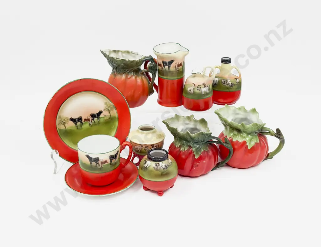 Royal Beyreuth Molded Tomato & Various Print Ware (9 Pces) Image 1++