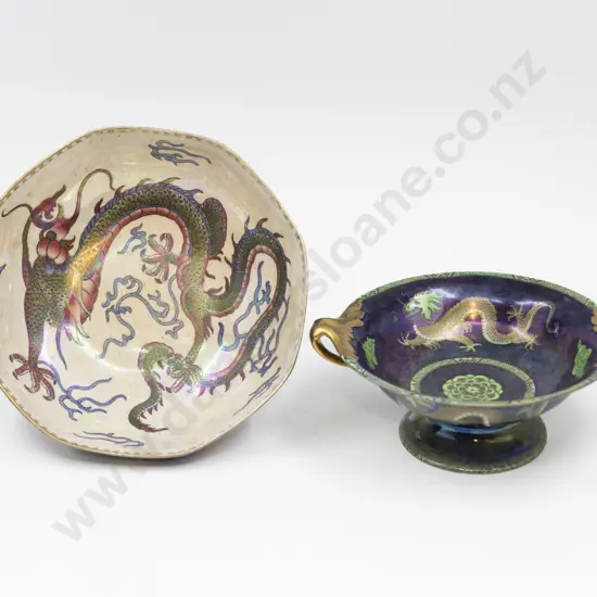 Maling Lustre Dragon Bowl & Comport
