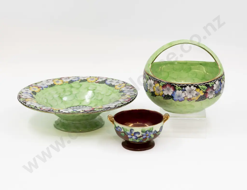 Maling Lustre Table Bowl Basket & Dish Image 1++