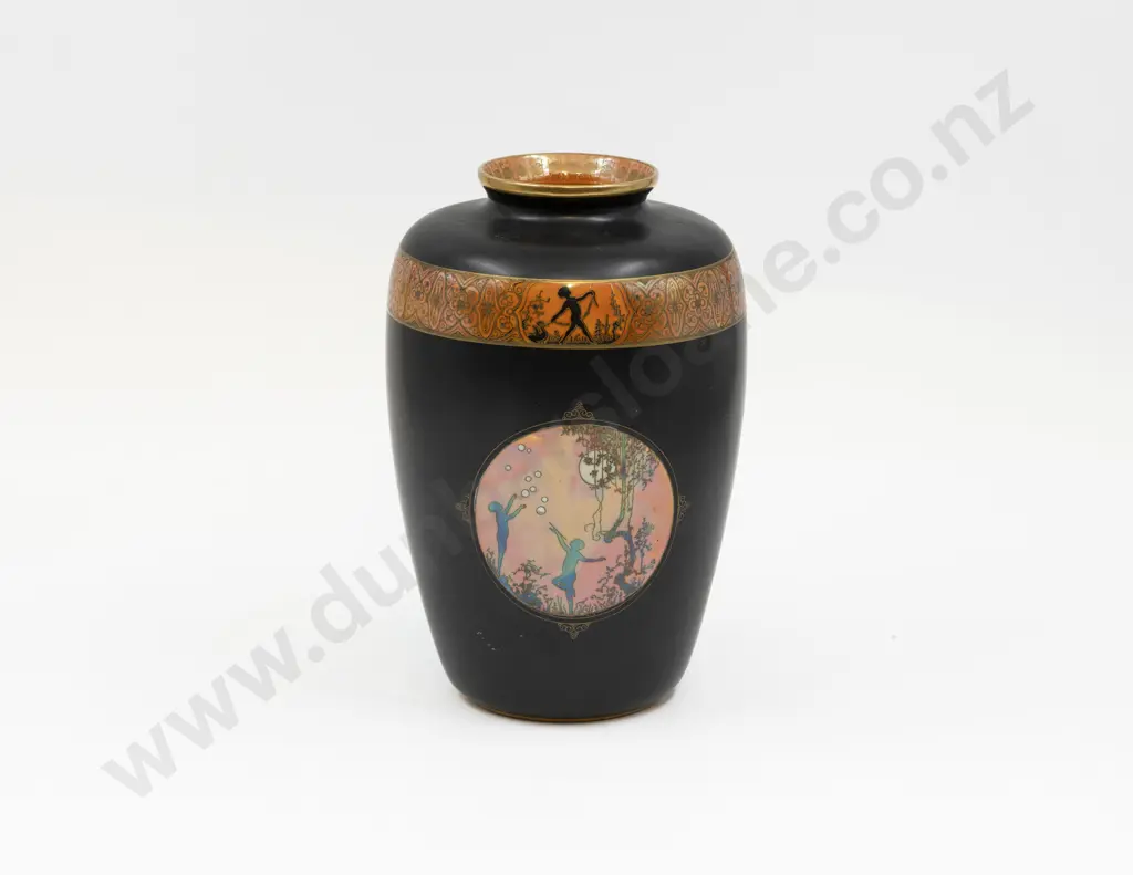 Carlton Ware Lustre Moonlight Cameo Pattern Vase 25cm H Image 1++