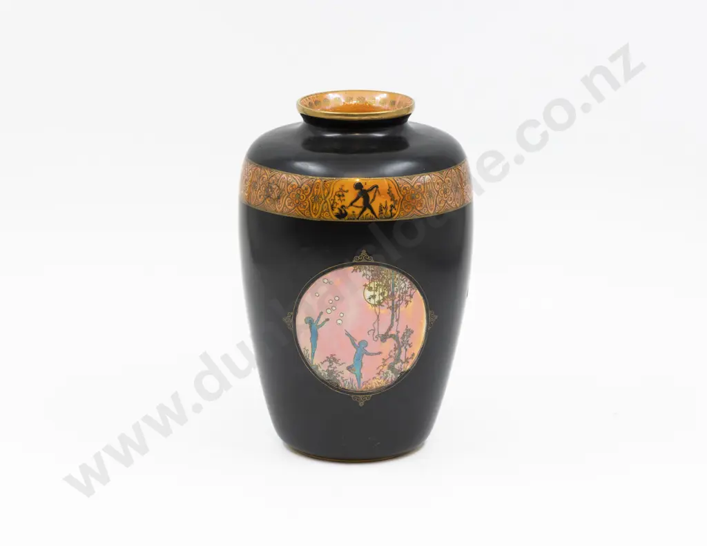 Carlton Ware Lustre Moonlight Cameo Pattern Vase 25cm H Image 1++