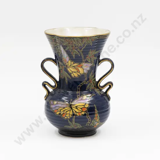 Crown Devon Lustre Butterfly Pattern 3214 Vase 21.5cm