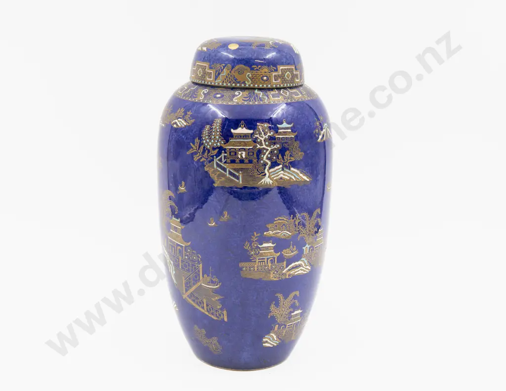 Carlton Ware Lustre Tall Lidded Ginger Jar 28cm H Image 1++