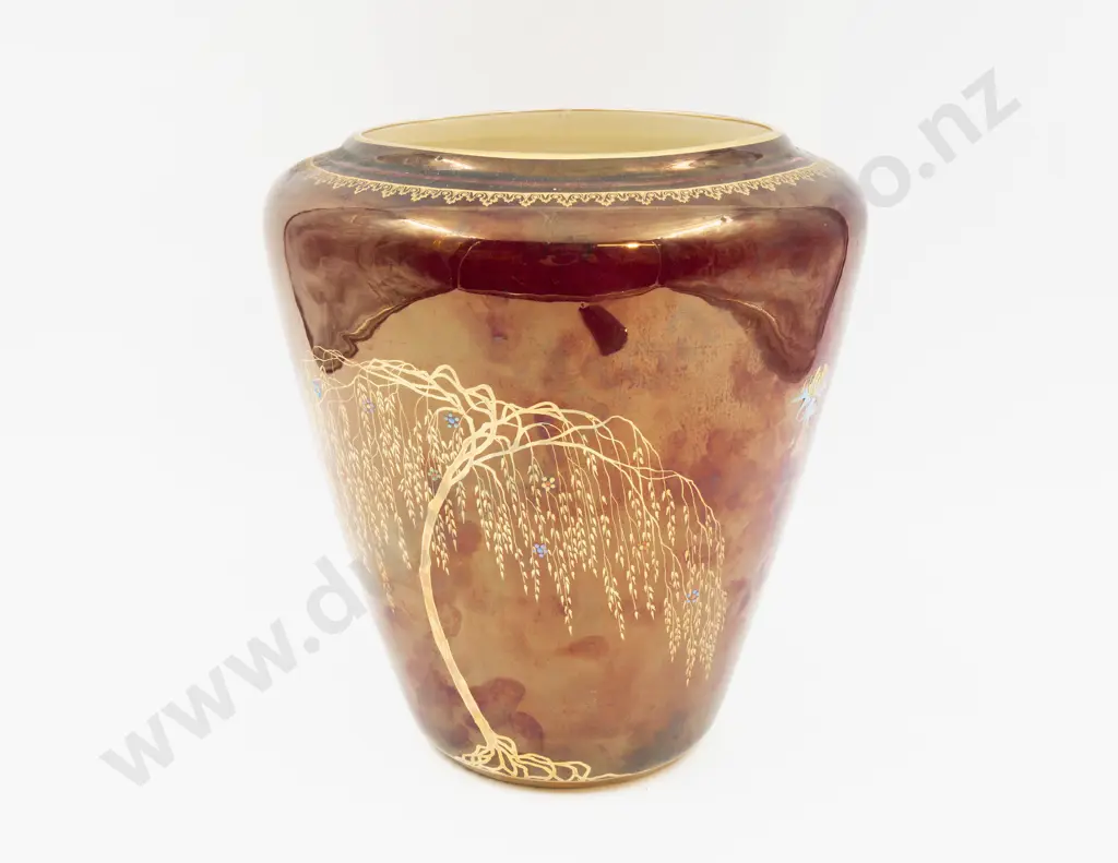 Carlton Ware Lustre Paradise Bird & Tree Pattern Vase 25cm H Image 1++