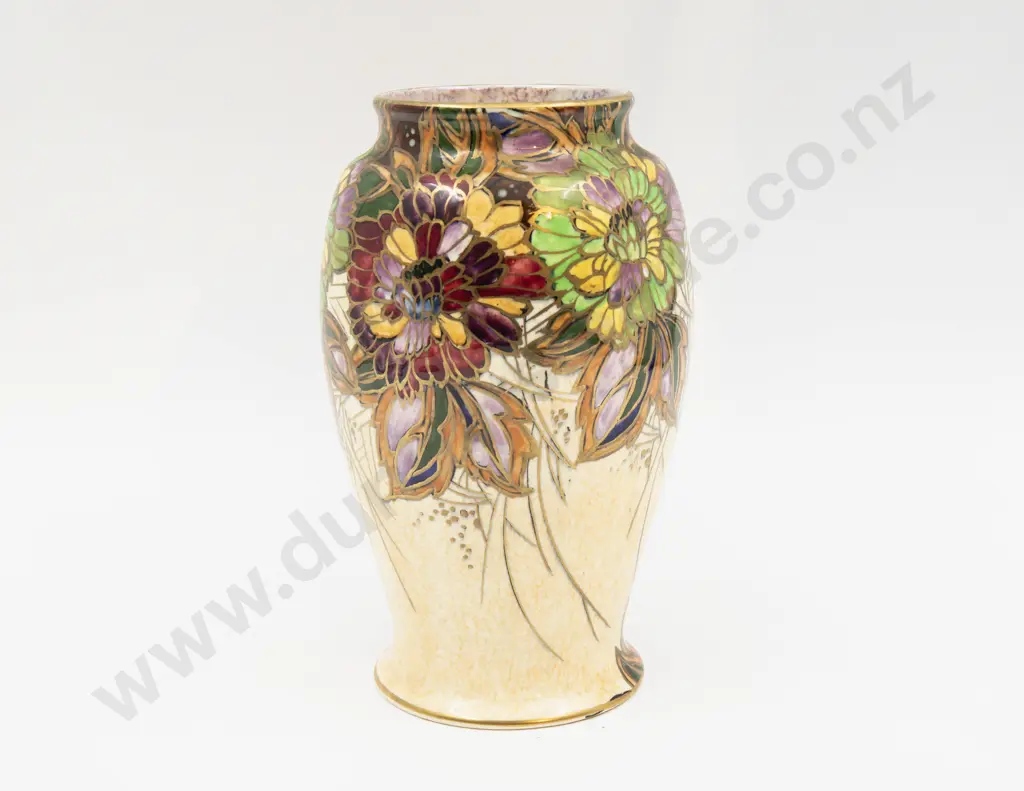 Grimwades Hand Painted Lustre Floral Decorated Vase 20.5cm H Image 1++