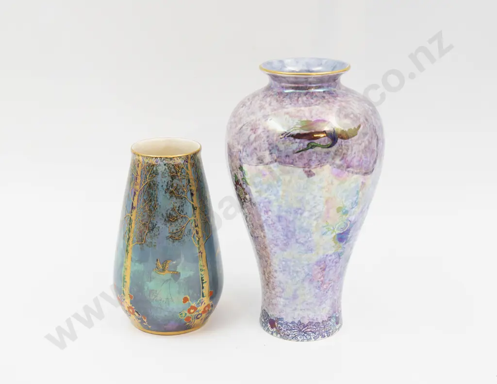 Wilton Ware Lustre Baluster Vase & Crown Devon Lustre Vase Tallest 22cm H Image 1++