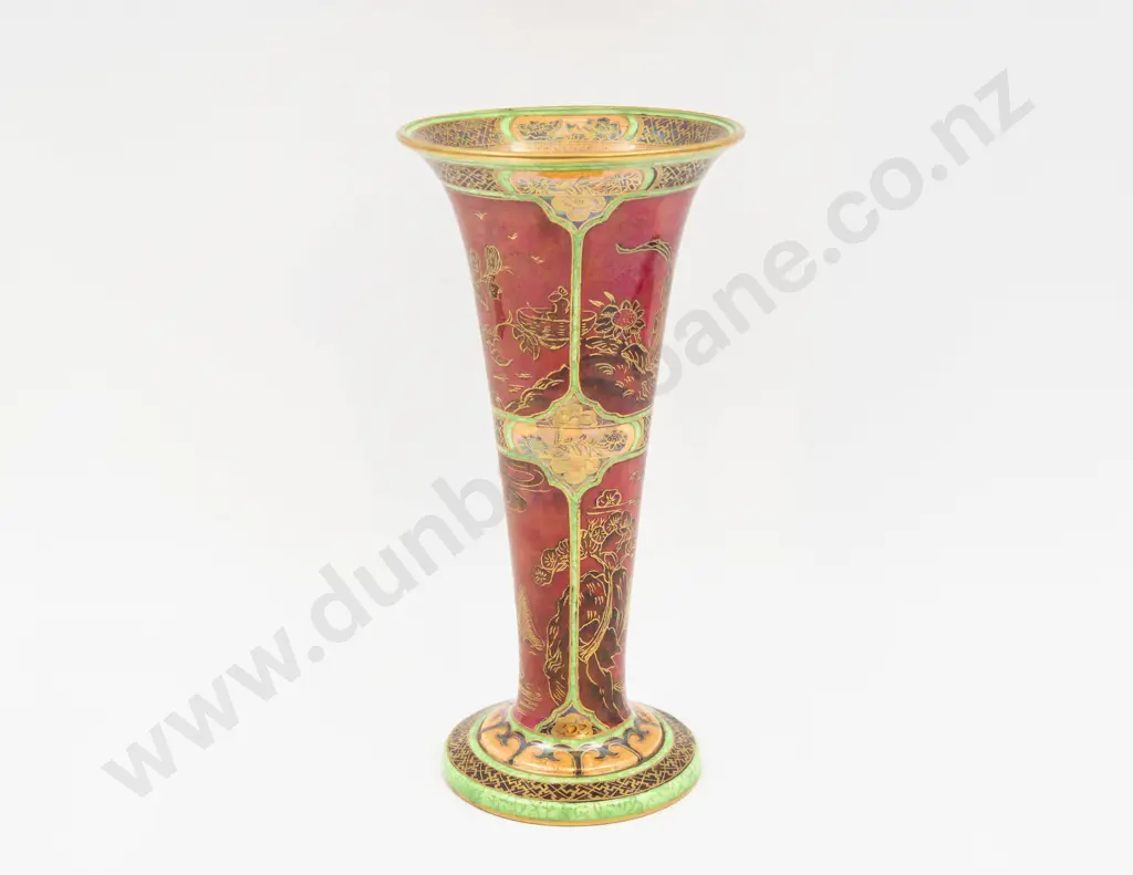 Wedgwood Lustre Flared Rim Vase 25cm H Image 1++