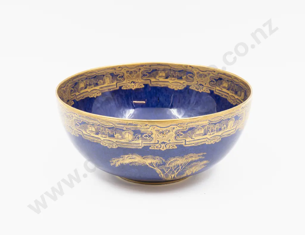 Carlton Ware Gilt Decorated Bowl 17.5cm Dia Image 1++