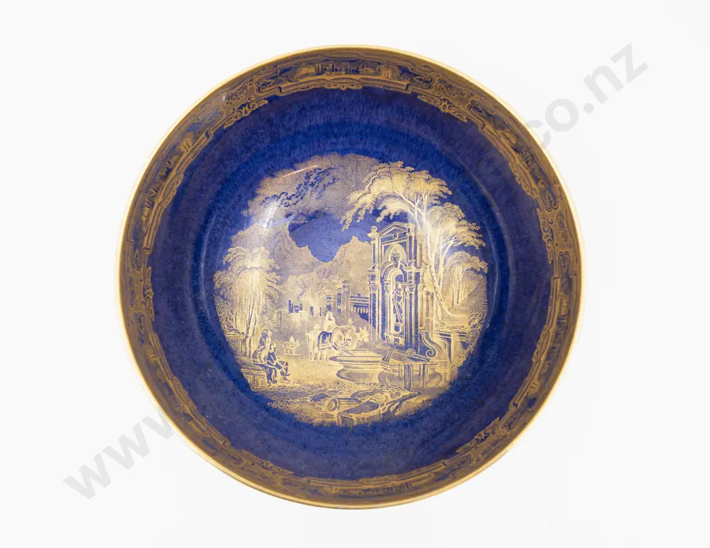 Carlton Ware Gilt Decorated Bowl 17.5cm Dia Image 1++