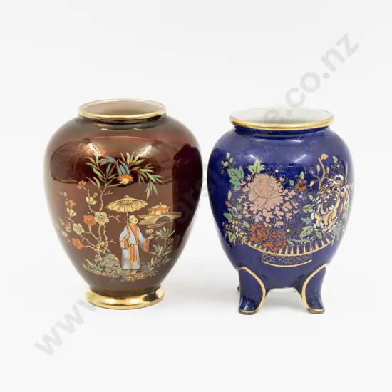 Carlton Ware Lustre Vase & Other 11cm H