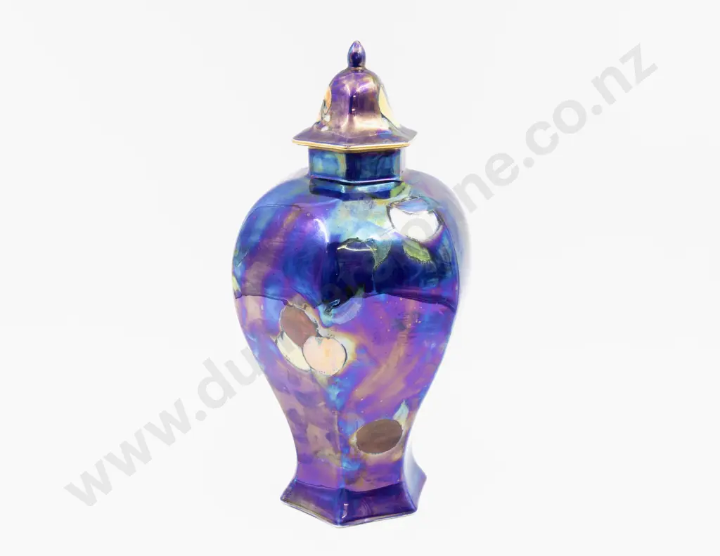 Carlton Ware Orchard Pattern Lustre Octagonal Lidded Urn 35.5cm H Image 1++