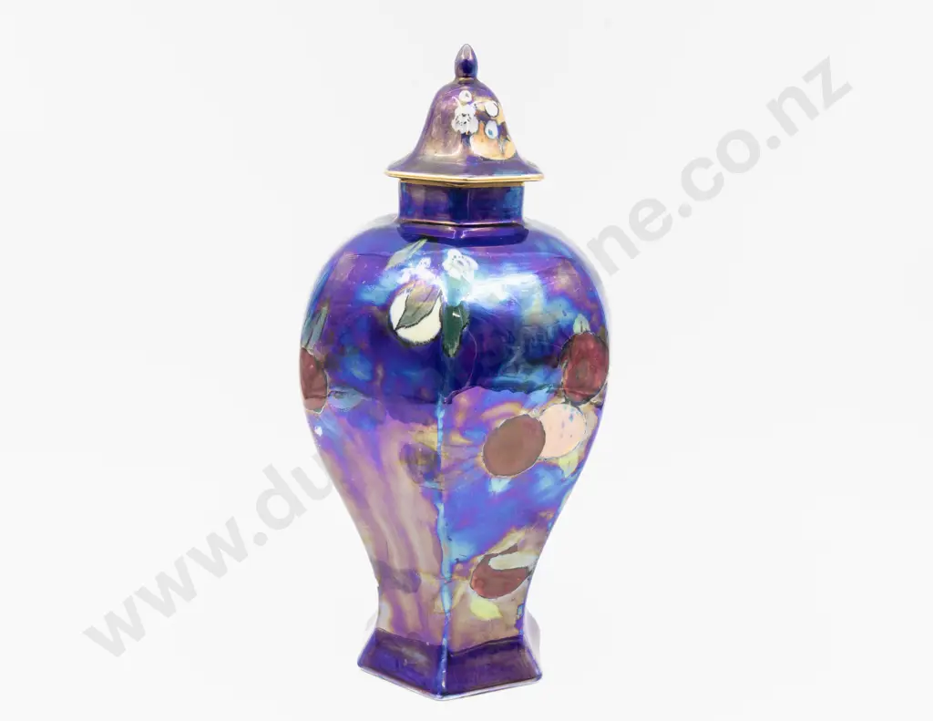 Carlton Ware Orchard Pattern Lustre Octagonal Lidded Urn 35.5cm H Image 1++