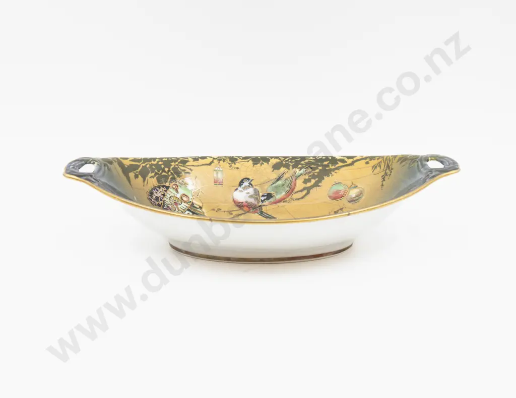 Grimwades Birds & Lanterns Decorated Two Handled Bowl 33cm L Image 1++